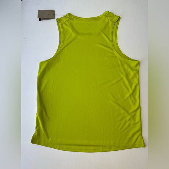 Nike Men's Dri-FIT Miler Running Tank in Bright Cactus Size: L NWT - Picture 8 of 12
